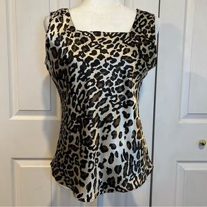 🍋 Escapades Cheetah Print Tank Top Blouse - Medium